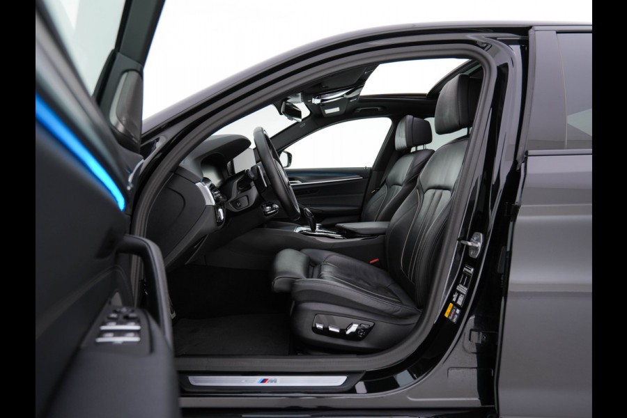 BMW 5 Serie 530e Business Edition Plus (Plug-in) (INCL.BTW) *PANO | HEAD-UP | LEATHER | FULL-LED | MEMORY-PACK | HARMAN/KARDON | BLIND-SPOT | DIGI-COCKPIT | CAMERA | NAVI-FULLMAP | PRIVACY-GLASS | SHIFT-PADDLES | ECC | PDC | 19''ALU*