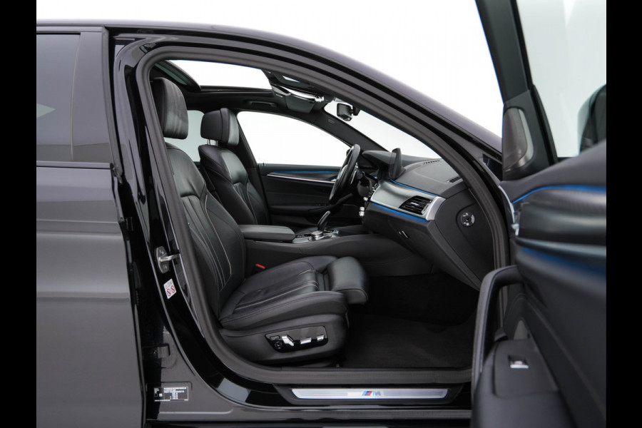 BMW 5 Serie 530e Business Edition Plus (Plug-in) (INCL.BTW) *PANO | HEAD-UP | LEATHER | FULL-LED | MEMORY-PACK | HARMAN/KARDON | BLIND-SPOT | DIGI-COCKPIT | CAMERA | NAVI-FULLMAP | PRIVACY-GLASS | SHIFT-PADDLES | ECC | PDC | 19''ALU*