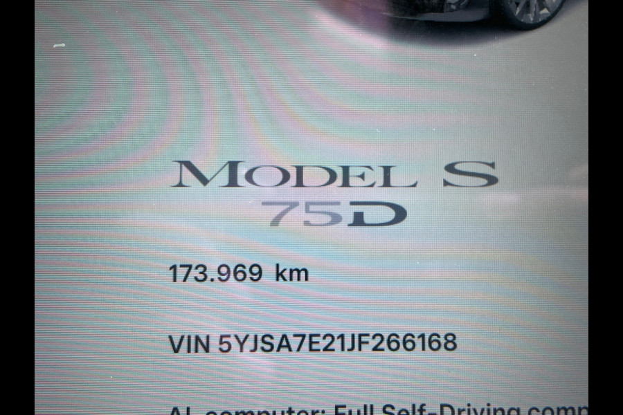 Tesla Model S 75D Base SOH 85%