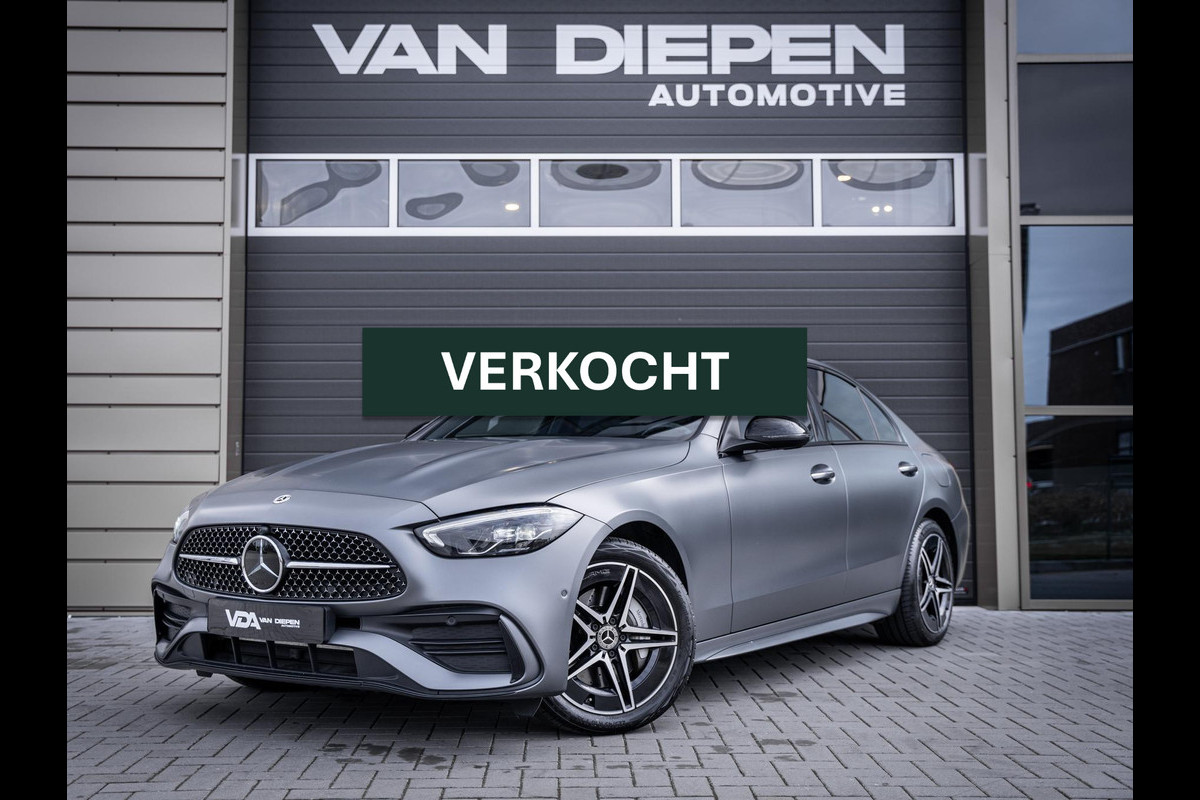 Mercedes-Benz C-Klasse C300 e AMG Line l Dealer O.H l 1e eig l ACC l Sfeerverlicht. l Burmester