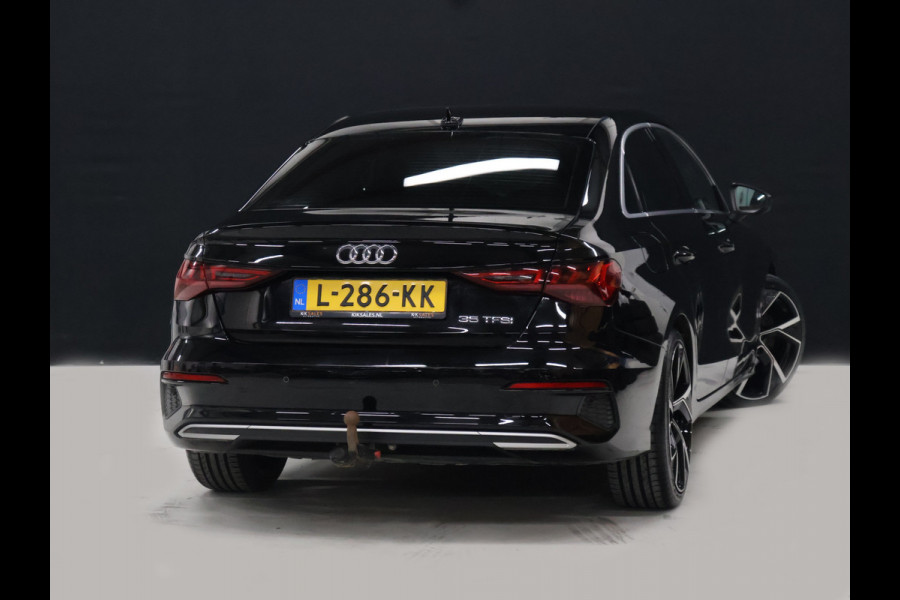 Audi A3 Limousine 35 TFSI Business edition [ADAPTIVE CRUISE, APPLE CARPLAY, TREKHAAK AFNEEMBAAR, ANDROID, VIRTUAL COCKPIT, FULL LED, GROOT NAVIGATIE, DRAADLOOS OPLADEN, SPORTSTOELEN, SPORTONDERSTEL, LANE ASSIST, PDC ACHTER, CLIMATE CO