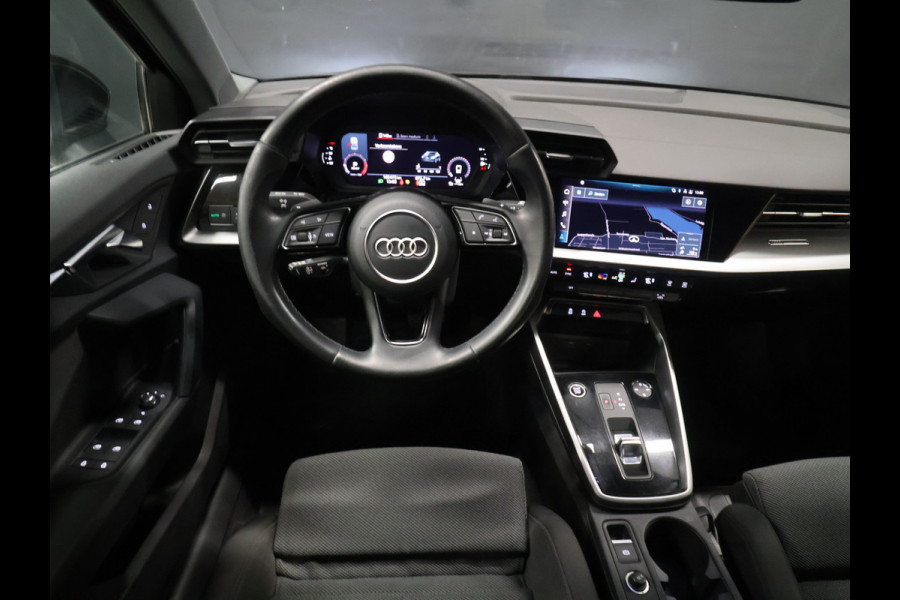 Audi A3 Limousine 35 TFSI Business edition [ADAPTIVE CRUISE, APPLE CARPLAY, TREKHAAK AFNEEMBAAR, ANDROID, VIRTUAL COCKPIT, FULL LED, GROOT NAVIGATIE, DRAADLOOS OPLADEN, SPORTSTOELEN, SPORTONDERSTEL, LANE ASSIST, PDC ACHTER, CLIMATE CO