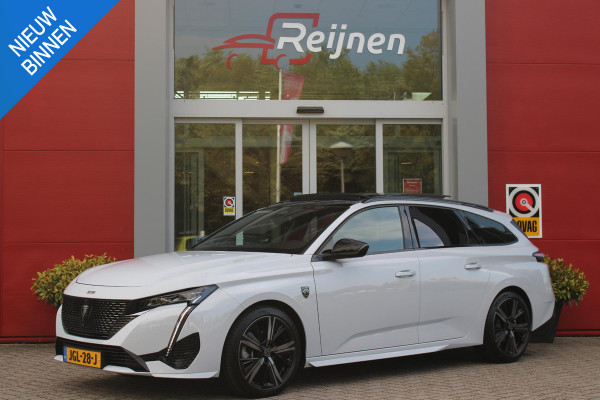 Peugeot 308 SW 1.2 Hybrid 145PK GT AUTOMAAT | PANORAMA SCHUIF/KANTEL DAK | AFNEEMBARE TREKHAAK | NAVIGATIE | SENSATION PACK: FOCAL HIFI SYSTEM (PREMIUM HIFI SYSTEEM MET 10 SPEAKERS)/DRAADLOZE TELEFOONLADER | 360° VISION & DRIVE ASSIST PLUS PACK: ACHTERUITRIJCAMERA 360° VISIOPARK 3 (4 CAMERA'S)/PARKEERHULP VOOR EN ACHTER/ANTI DIEFSTAL ALARM/PEUGEOT i-COCKPIT MET CONFIGUREERBAAR 3D-INSTRUMENTENPANEEL/CLEAN CABIN | ALCANTARA EXECUTIVE PACK: BEKLEDING ALCANTARA/KUNSTLEDER INCL. ELEKTRISCH BEDIENBARE AGR STOEL EN MASSAGE OP BEIDE VOORSTOELEN | 18" LICHTMETALEN VELGEN "PORTLAND" | NAVIG