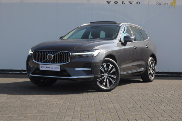 Volvo XC60 T8 390PK Automaat AWD Ultra Bright / Adaptive cruise control / Head-up display / Trekhaak / 360 Camera / Harman Kardon / Panoramadak / Elektrisch bedienbare voorstoelen / Memory seats / Verwarmbare stoelen / Keyless entry /