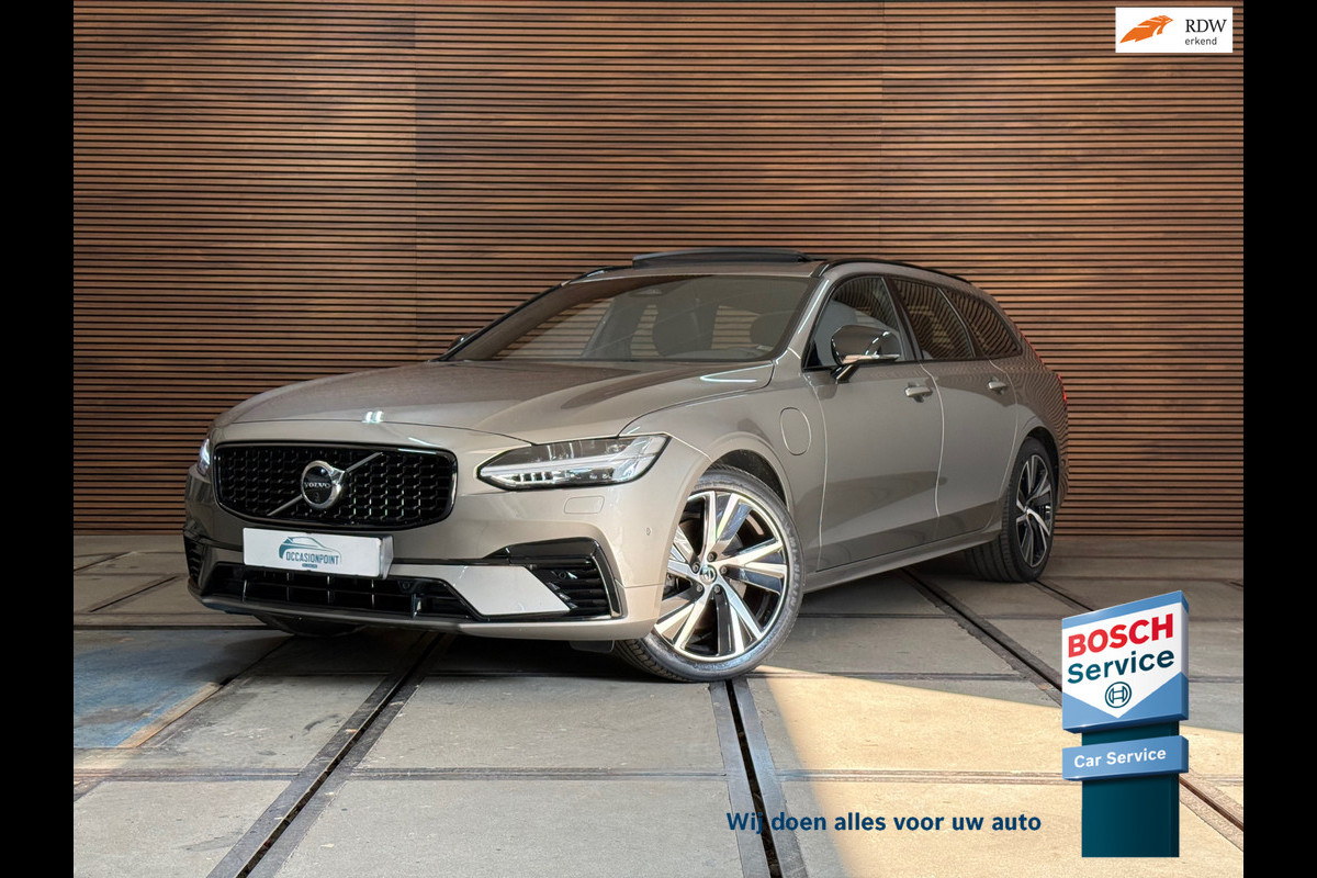 Volvo V90 2.0 T6 Plug-in hybrid AWD Ultimate Dark | FaceLift | Luchtvering | Xenium Pakket | Licht Pakket | HUD | 360cam |