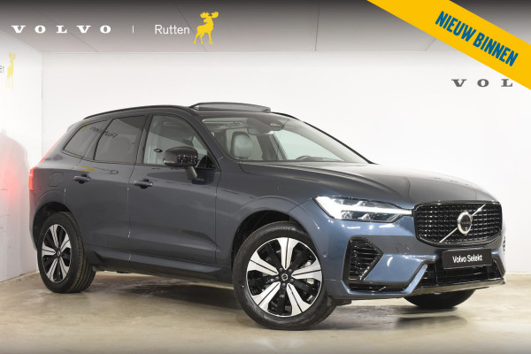 Volvo XC60 T6 350PK Automaat Plug-in Hybrid AWD Plus Dark / Adaptieve Cruise control / Elektrisch glazen panorama-dak / Elektrische stoelen met geheugen / Stuurverwarming / Stoelverwarming / 360 Camera / Elektrische achterklep / Extra getint glas