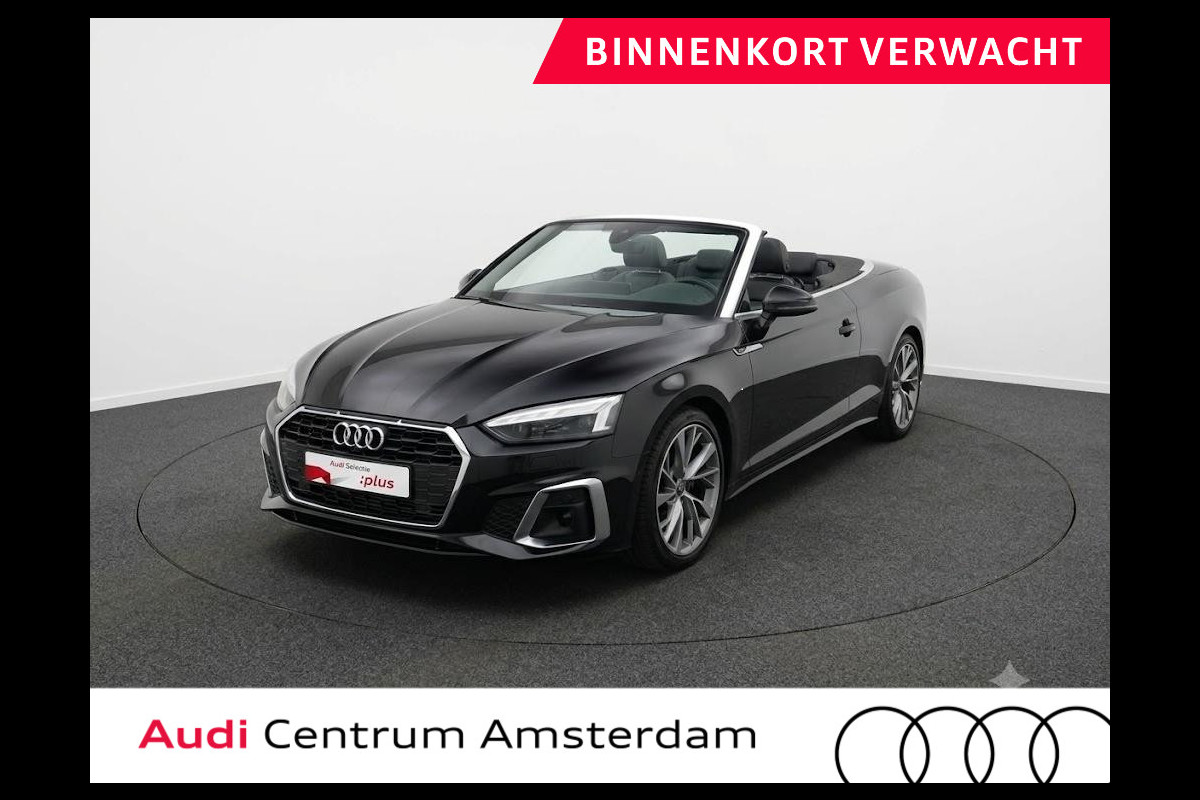 Audi A5 Cabriolet 40 TFSI Launch edition Sport 190pk | Komt half augustus binnen |  lederen bekleding, | Nekverwarming | matrix LED koplampen | Navigatiesysteem full map | Voorstoelen verwarmd
