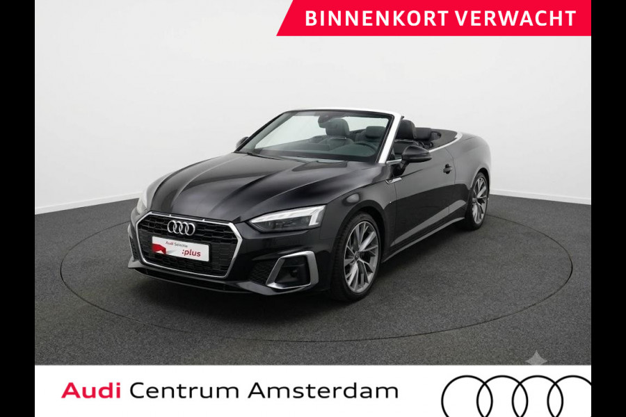Audi A5 Cabriolet 40 TFSI Launch edition Sport 190pk | Komt half augustus binnen |  lederen bekleding, | Nekverwarming | matrix LED koplampen | Navigatiesysteem full map | Voorstoelen verwarmd