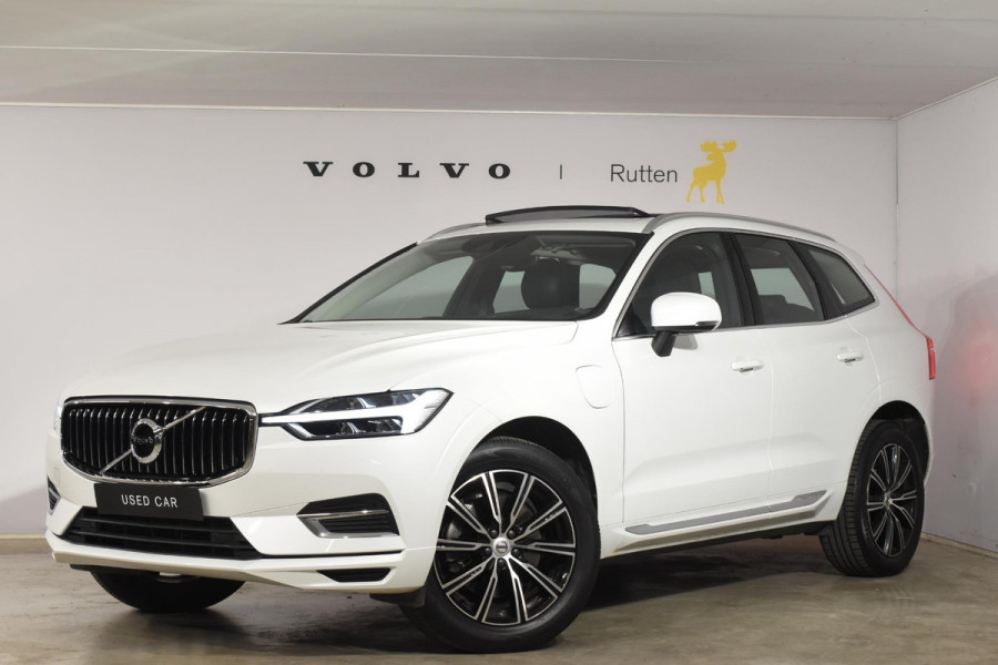 Volvo XC60 T8 390PK Automaat Plug-in hybrid AWD Inscription / Head-up display / Elektrisch glazen panoramisch schuifdak / Achteruitrijcamera / Elektrisch bedienbare voorstoelen met geheugen / Verwarmbare stoelen / Keyless entry / Elektrische achterklep