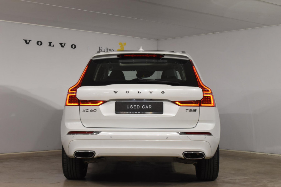 Volvo XC60 T8 390PK Automaat Plug-in hybrid AWD Inscription / Head-up display / Elektrisch glazen panoramisch schuifdak / Achteruitrijcamera / Elektrisch bedienbare voorstoelen met geheugen / Verwarmbare stoelen / Keyless entry / Elektrische achterklep