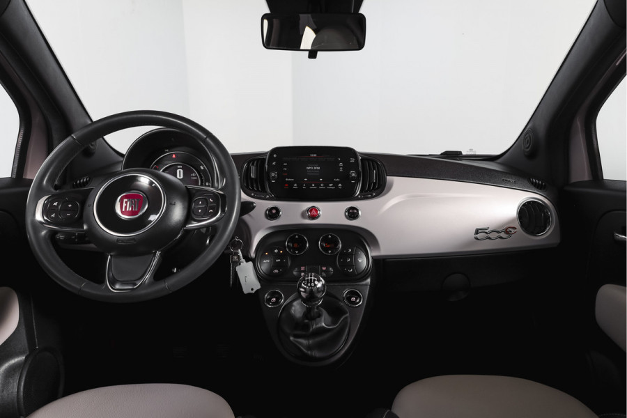 Fiat 500C 1.0 Hybrid Star Org. NL. | Bianco Stella | Cabrio | Cruise | PDC | NAV | ECC | DAB | LM 15" |