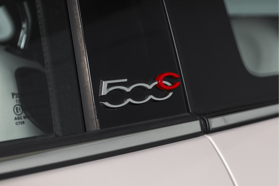 Fiat 500C 1.0 Hybrid Star Org. NL. | Bianco Stella | Cabrio | Cruise | PDC | NAV | ECC | DAB | LM 15" |