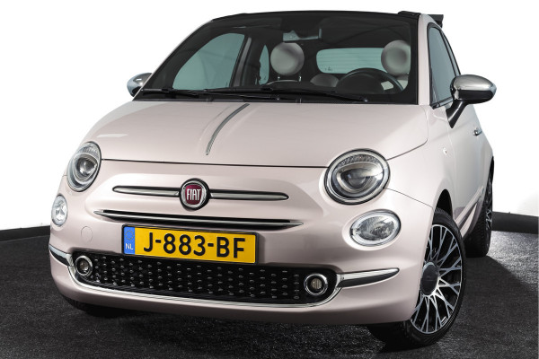 Fiat 500C 1.0 Hybrid Star Org. NL. | Bianco Stella | Cabrio | Cruise | PDC | NAV | ECC | DAB | LM 15" |