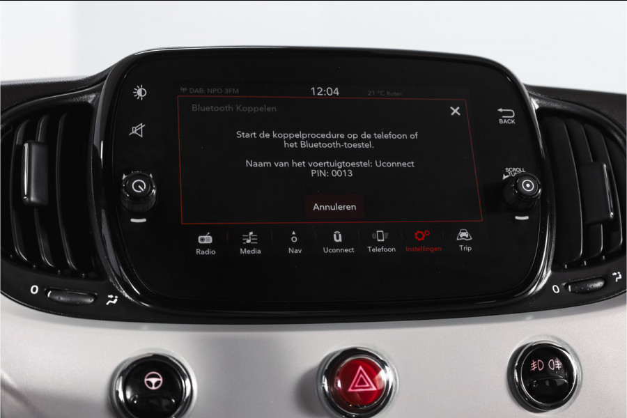Fiat 500C 1.0 Hybrid Star Org. NL. | Bianco Stella | Cabrio | Cruise | PDC | NAV | ECC | DAB | LM 15" |