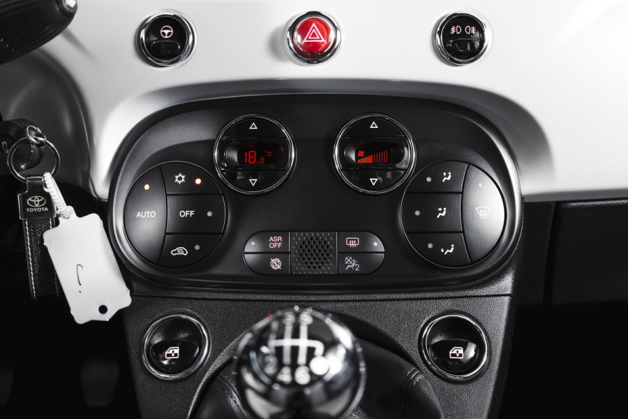 Fiat 500C 1.0 Hybrid Star Org. NL. | Bianco Stella | Cabrio | Cruise | PDC | NAV | ECC | DAB | LM 15" |