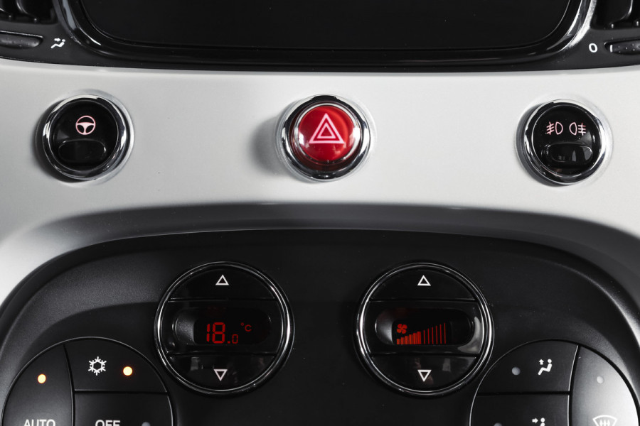 Fiat 500C 1.0 Hybrid Star Org. NL. | Bianco Stella | Cabrio | Cruise | PDC | NAV | ECC | DAB | LM 15" |