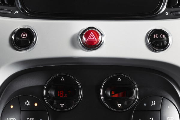 Fiat 500C 1.0 Hybrid Star Org. NL. | Bianco Stella | Cabrio | Cruise | PDC | NAV | ECC | DAB | LM 15" |