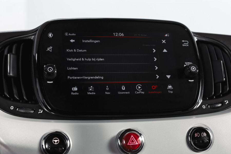 Fiat 500C 1.0 Hybrid Star Org. NL. | Bianco Stella | Cabrio | Cruise | PDC | NAV | ECC | DAB | LM 15" |
