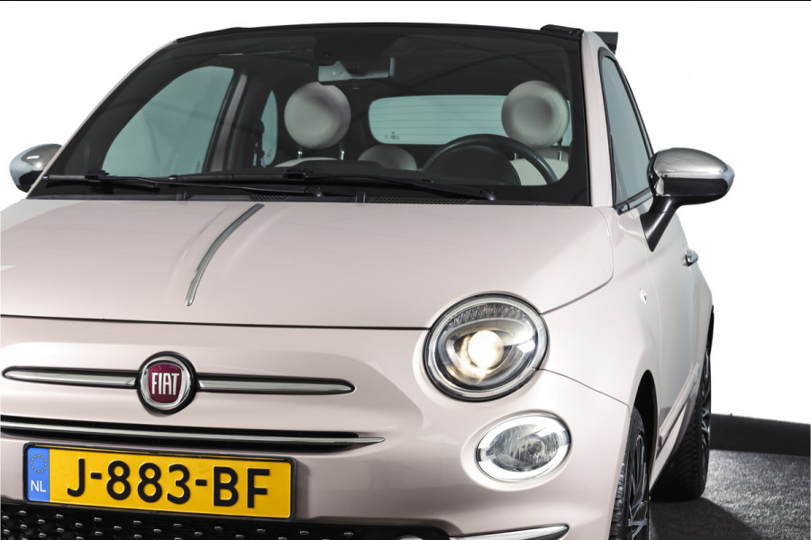 Fiat 500C 1.0 Hybrid Star Org. NL. | Bianco Stella | Cabrio | Cruise | PDC | NAV | ECC | DAB | LM 15" |