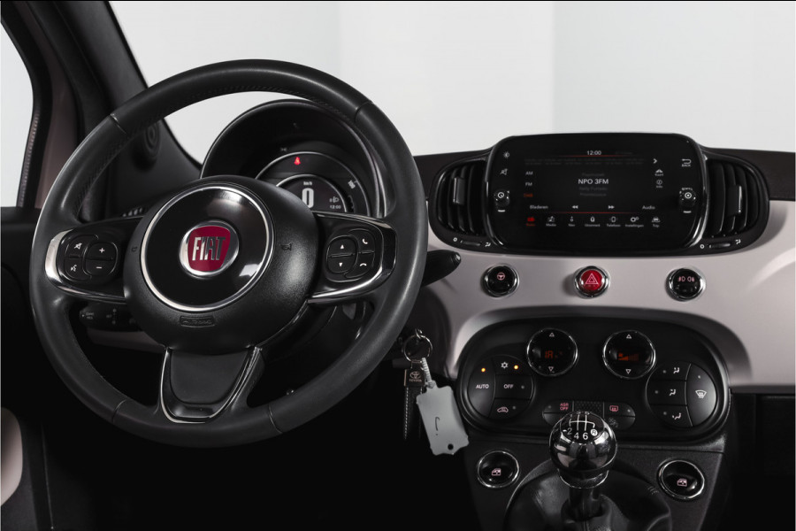 Fiat 500C 1.0 Hybrid Star Org. NL. | Bianco Stella | Cabrio | Cruise | PDC | NAV | ECC | DAB | LM 15" |