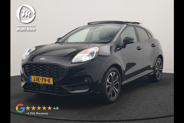 Ford Puma 1.0 EcoBoost ST-Line X 168pk Dealer O.H | Trekhaak Afn. | Panodak | Adaptive Cruise | Bang & Olufsen | Camera | Sportstoelen & Stuur Verwarmd | Keyless | Virtual | Navigatie | DAB | 17"L.M |