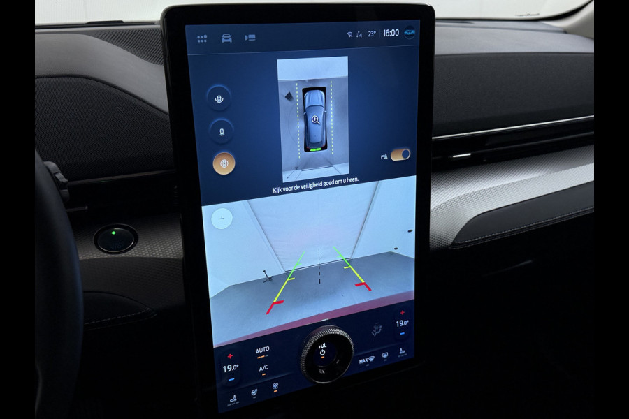 Ford Mustang Mach-E Extended RWD 98kWh SOH 94% Trekhaak Adap.Cruise B&O-Audio Leder 360°Camera Stoel+Stuurverwarming Navi Ecc Apple Carplay A Lmv 18" Privacy Glas Pdc Voorruitverwarming DAB Elek.Achterklep Keyless Dodehoekwaarschuwing 1e Eigenaar 750KG Trekgewicht Origineel Nederlandse Auto