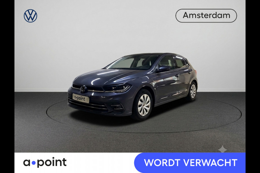 Volkswagen Polo 1.0 TSI Style 110 pk Automaat (DSG) | Navigatie via App | Parkeersensoren | Autom. airco | Matrix LED koplampen | Stoelverwarming | Digital Cockpit Pro |