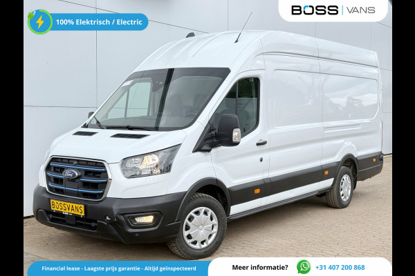 Ford E-Transit 68kWh L4H3 316km WLTP BEV Snelladen Carplay Climate control 360° camera Parkeersensoren v+a Stoelverwarming