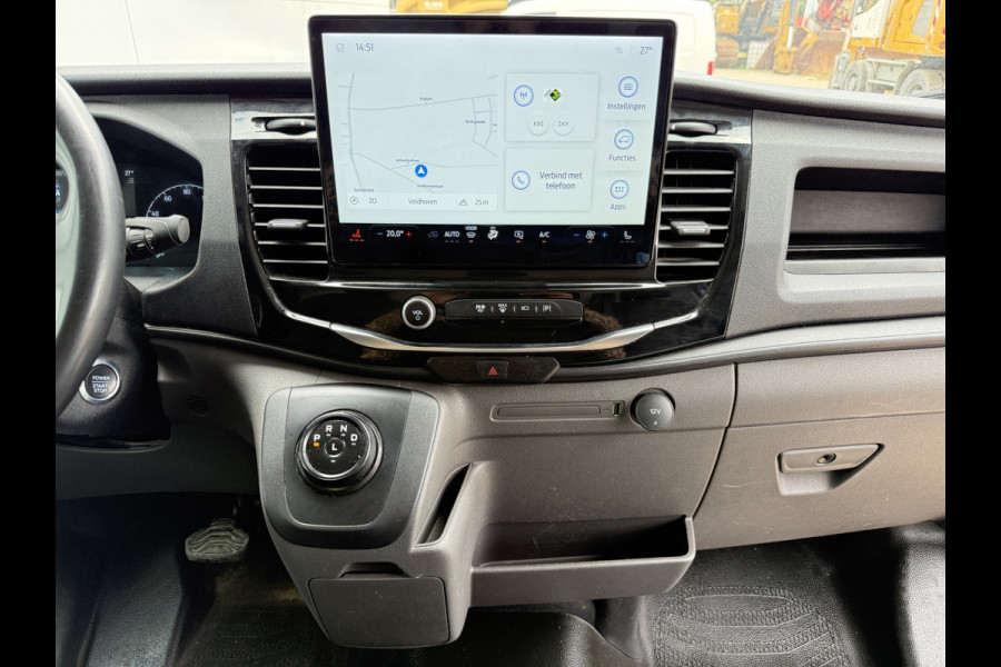 Ford E-Transit 68kWh L4H3 316km WLTP BEV Snelladen Carplay Climate control 360° camera Parkeersensoren v+a Stoelverwarming