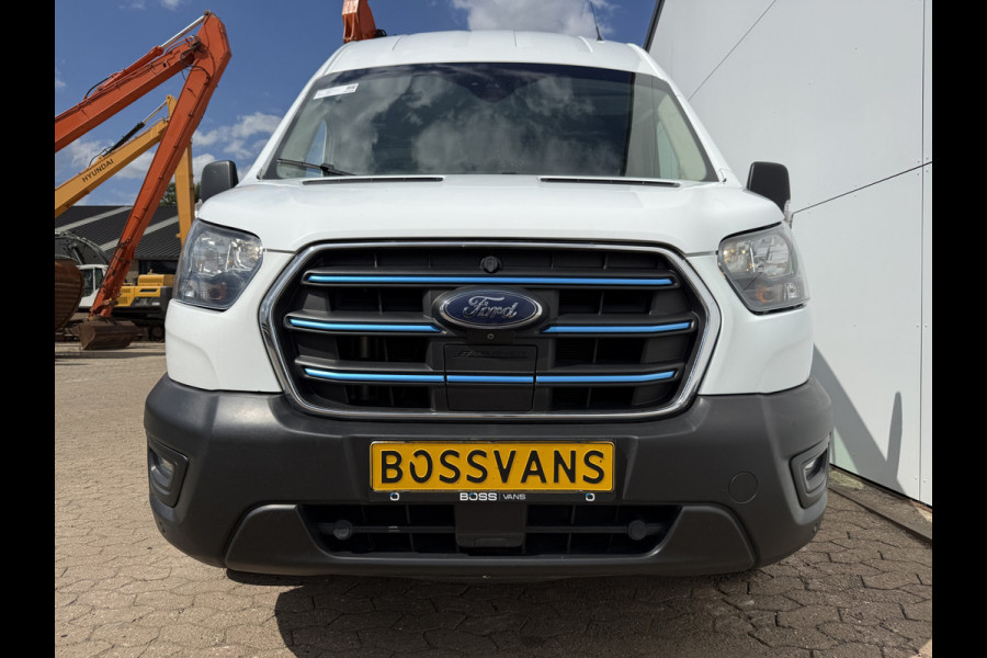 Ford E-Transit 68kWh 184PK L3H3 317km WLTP 98.5% (SOH) BEV Snelladen 360° Camera Climate Control Cruise Control Navigatie Carplay Parkeersensoren voor achter