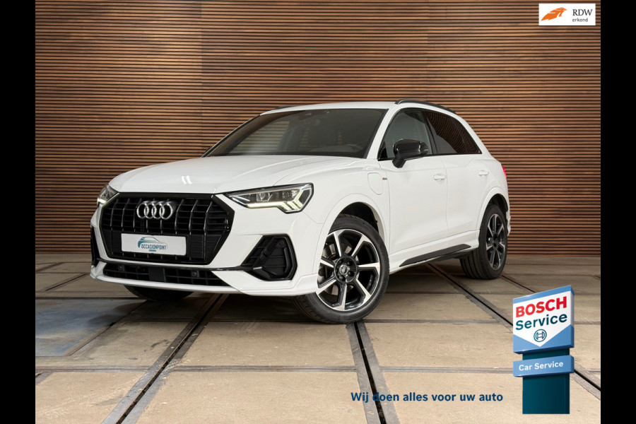 Audi Q3 45 TFSI e S line | 245 PK | Virtual Cockpit Plus | Camera | Black Optics | Leder | 2022