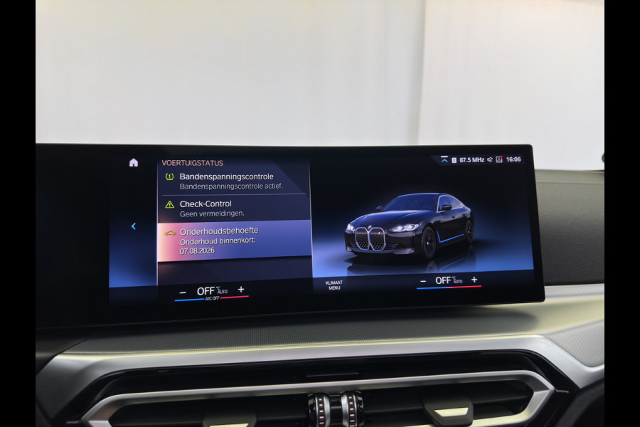 BMW i4 eDrive40 High Executive 84 kWh [3-Fase-11kW] {SoH-98%} (INCL.BTW) *PANO | HEAD-UP | LEATHER | LASER-LED | HARMAN/KARDON | HEATED-SPORTSEATS | WIDESCREEN-DIGI-COCKPIT | CAMERA | DAB+ | PRIVACY-GLASS | NAVI-FULLMAP | ECC | PDC | 18''ALU*