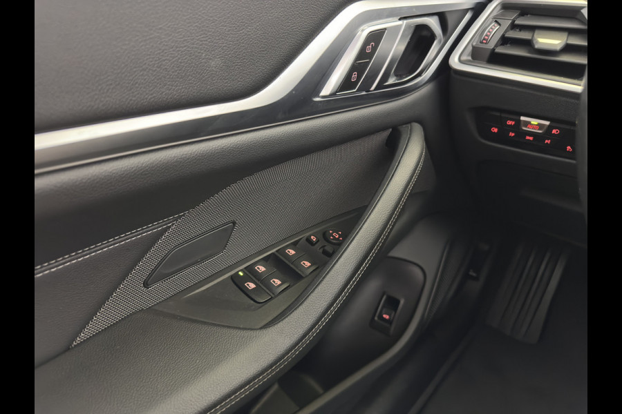 BMW i4 eDrive40 High Executive 84 kWh [3-Fase-11kW] {SoH-98%} (INCL.BTW) *PANO | HEAD-UP | LEATHER | LASER-LED | HARMAN/KARDON | HEATED-SPORTSEATS | WIDESCREEN-DIGI-COCKPIT | CAMERA | DAB+ | PRIVACY-GLASS | NAVI-FULLMAP | ECC | PDC | 18''ALU*