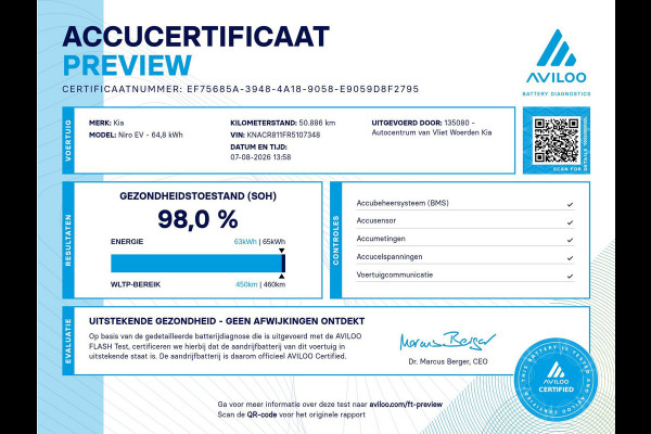 Kia Niro EV Edition Advanced 64.8 kWh | SOH 98% | Trekhaak |