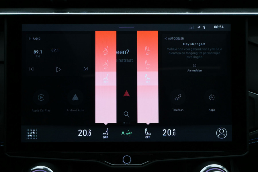 Lynk & Co 01 1.5 360° Camera, Panoramadak, Apple Carplay, ACC, Keyless, Zwarte hemel,, LED, 20''