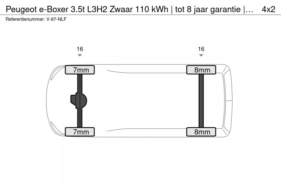 Peugeot e-Boxer 3.5t L3H2 Zwaar 110 kWh | tot 8 jaar garantie | camera + sensoren | navigatie | Pakket Style | Pakket Premium | Pakket City Plus | Laadruimtebetimmering