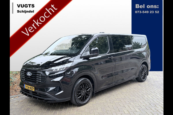 Ford Transit Custom 320 2.0 TDCI L2H1 Dubbel cabine Black Edition 19 inch, Stoelverwarming, Carplay, etc Snoeks Luxe dubbele cabine met alle opties