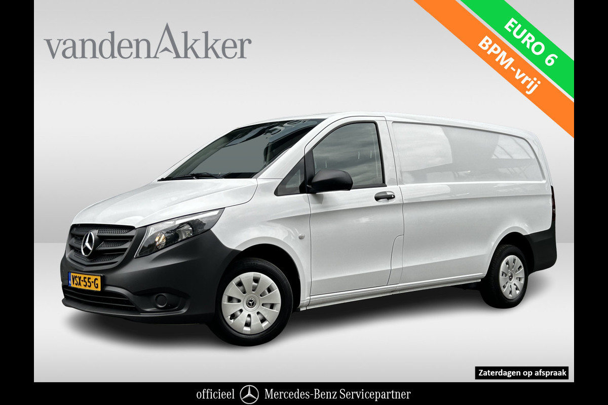 Mercedes-Benz Vito 110 CDI L2 Lang RWD // € 399,- p/mnd // Airco // Achterklep // 12 mnd Garantie // 2.000kg // Bank // Radio // CV // Betimmering