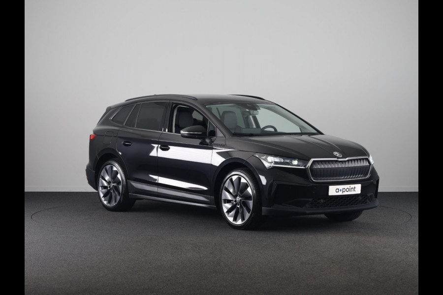Škoda ENYAQ iV 60 180 pk | Navigatie | Parkeersensoren | Achteruitrijcamera | Lederen bekleding | Autom. airco (3 zones) | Stoelverwarming | Matrix LED koplampen |