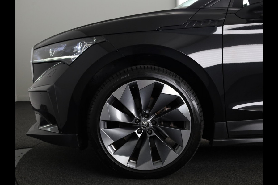 Škoda ENYAQ iV 60 180 pk | Navigatie | Parkeersensoren | Achteruitrijcamera | Lederen bekleding | Autom. airco (3 zones) | Stoelverwarming | Matrix LED koplampen |