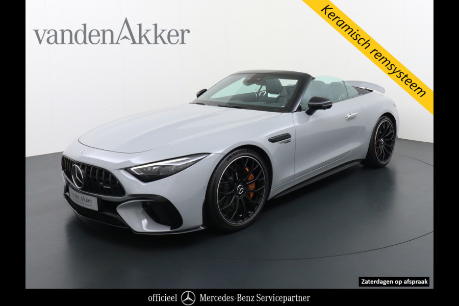 Mercedes-Benz SL-Klasse 63 AMG 4Matic+ 585pk AMG 63 4Matic+ 585pk // Keramische remmen // BTW-auto // Neuslift // Alpin Grau // AMG Nightpakket II // Bu