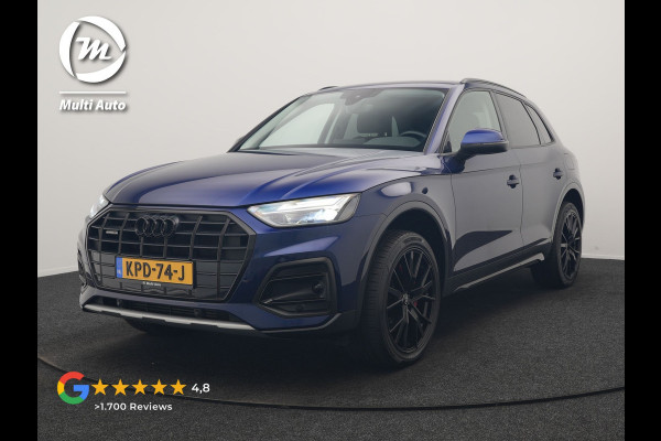 Audi Q5 50 TFSI e quattro Advanced edition PHEV 300pk Dealer O.H | Adaptive Cruise | Camera | BLIS | Apple Carplay | Alcantara Sportstoelen Verwarmd | Sfeerverlichting | Navigatie | Virtual | DAB | Plug In Hybrid |