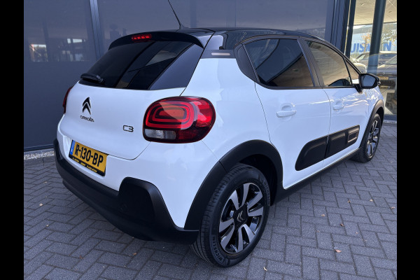 Citroën C3 1.2 PureTech C-Series Airco - Apple carplay - Bluetooth - Cruise control - Licht metalen velgen 16 inch - Navigatiesysteem - Radio - Stuur multifunctioneel - Led verlichting - Mistlampen - Start/stop systeem - Elektrische ramen - Extra getint glas achter