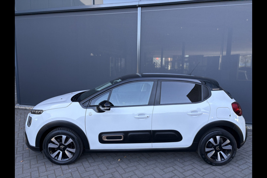 Citroën C3 1.2 PureTech C-Series Airco - Apple carplay - Bluetooth - Cruise control - Licht metalen velgen 16 inch - Navigatiesysteem - Radio - Stuur multifunctioneel - Led verlichting - Mistlampen - Start/stop systeem - Elektrische ramen - Extra getint glas achter