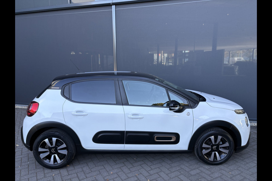 Citroën C3 1.2 PureTech C-Series Airco - Apple carplay - Bluetooth - Cruise control - Licht metalen velgen 16 inch - Navigatiesysteem - Radio - Stuur multifunctioneel - Led verlichting - Mistlampen - Start/stop systeem - Elektrische ramen - Extra getint glas achter
