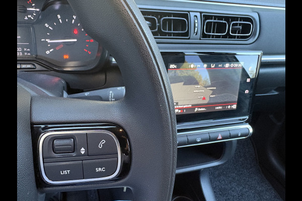 Citroën C3 1.2 PureTech C-Series Airco - Apple carplay - Bluetooth - Cruise control - Licht metalen velgen 16 inch - Navigatiesysteem - Radio - Stuur multifunctioneel - Led verlichting - Mistlampen - Start/stop systeem - Elektrische ramen - Extra getint glas achter