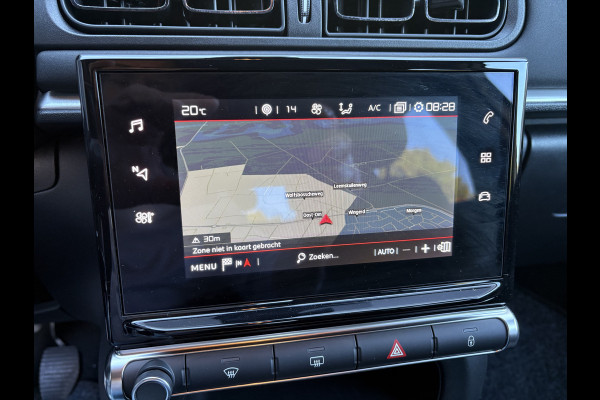 Citroën C3 1.2 PureTech C-Series Airco - Apple carplay - Bluetooth - Cruise control - Licht metalen velgen 16 inch - Navigatiesysteem - Radio - Stuur multifunctioneel - Led verlichting - Mistlampen - Start/stop systeem - Elektrische ramen - Extra getint glas achter