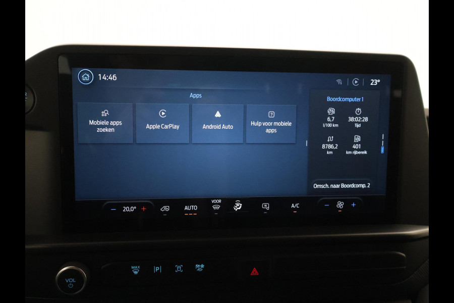 Ford Transit Custom 300 2.0 TDCI L2H1 6-PERS DUBBEL CAB. + TREKHAAK | CARPLAY | CAMERA
