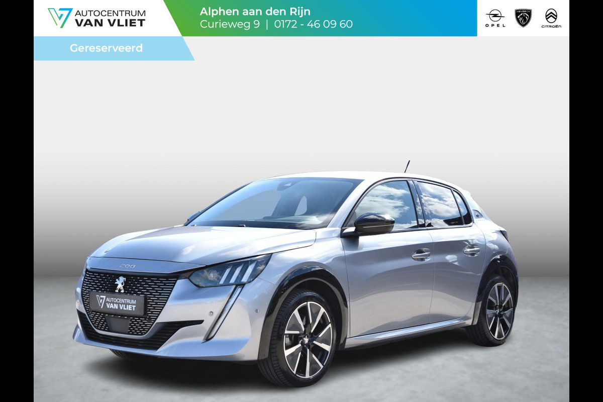 Peugeot e-208 EV GT Pack 50 kWh l voorstoelen verwarmd l adaptive cruise control l Apple Carplay/Android Auto l Alcantara bekleding