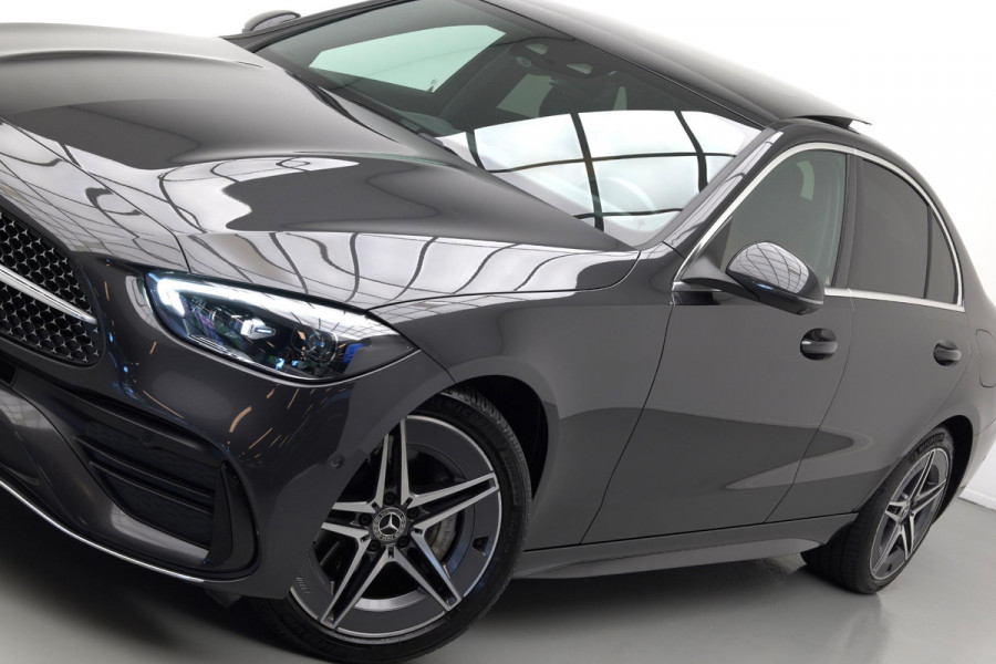 Mercedes-Benz C-Klasse C300e AMG Line |Pano|Burmester|Ambient|Trekhaak|Leder|